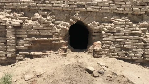 Mysterious tomb with human bones Stock Footage 201947787