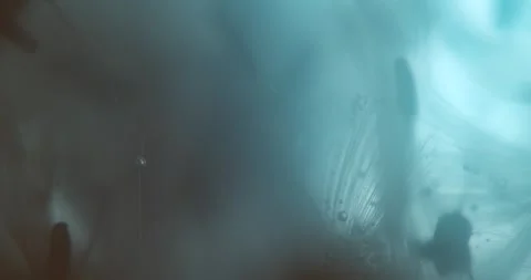 Mysterious Underwater Abstract Space Filled with a Subtle Light Stock Footage 274956424