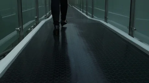 Mysterious walking shot Stock Footage 77605105
