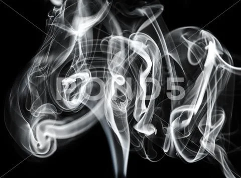 Mysterious: white smoke abstraction Stock Illustration