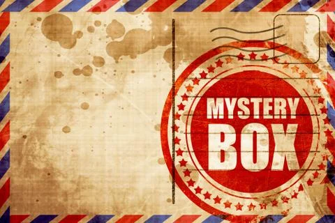 Mystery box 库存插图