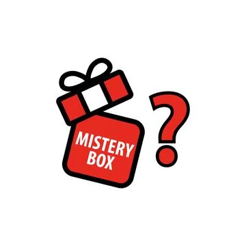 Mystery box. Packaging for concept design. Surprise present. Stock Illustration