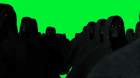 Mystery fear ghost animation . dynamic hoodie. Isolate. Realistic 4k green Stockbeeldmateriaal 132472701