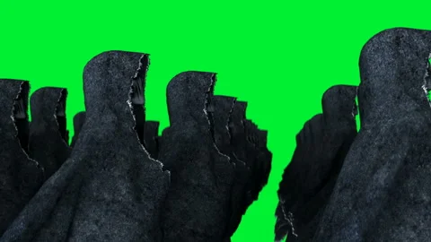 Mystery fear ghost animation . dynamic hoodie. Isolate. Realistic 4k green Stockbeeldmateriaal 132474089