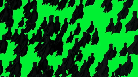 Mystery fear ghost animation . dynamic hoodie. Isolate. Realistic 4k green Stock Footage 132476931