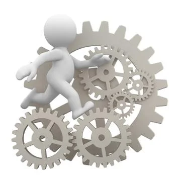 Mystery gears Stock Illustration