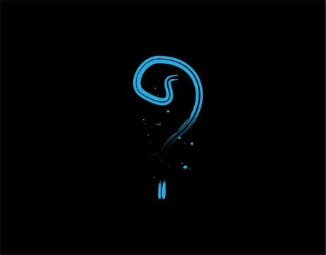 Mystery Icon on black background in vector illustration Stock Illustration