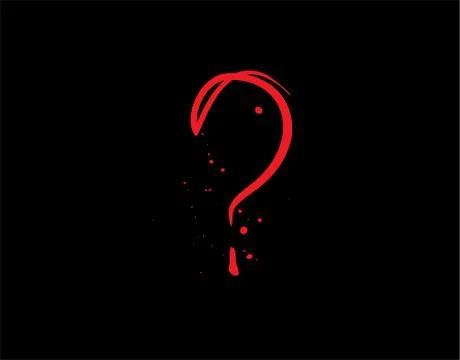 Mystery Icon on black background in vector illustration Stock Illustration