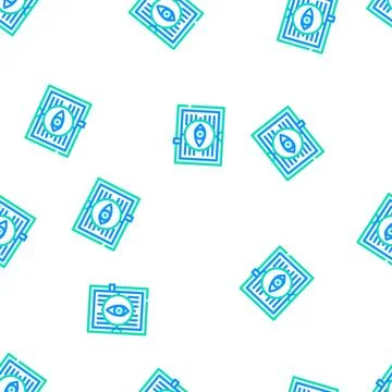 Mystery literature vector seamless pattern Illustrazione stock