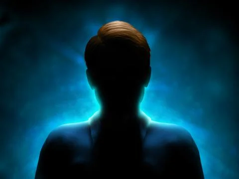 Mystery man Illustrazione stock