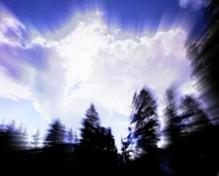 Mystic clouds with aureola Stock Footage 106905