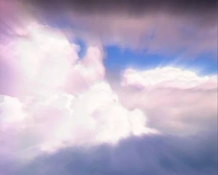 Mystic coloured clouds in sky Stock Footage 106883