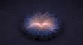 Mystic digital fractal art flower rhythm beat pulsating HD Footage