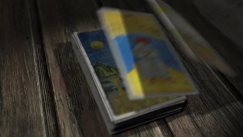 Mystic Esoteric Divination Interprets The Lovers Card Art For Prediction Stock Footage 246833000