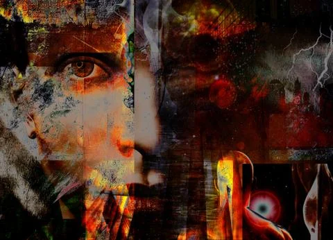 Mystic face Stock-Illustration