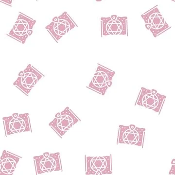Mystic magic glyph seamless pattern Stock Illustration