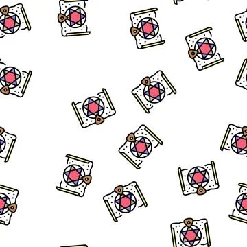Mystic magic vector seamless pattern Stock Illustration
