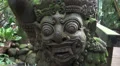 Mystic mossy Demon sculpture HD Footage
