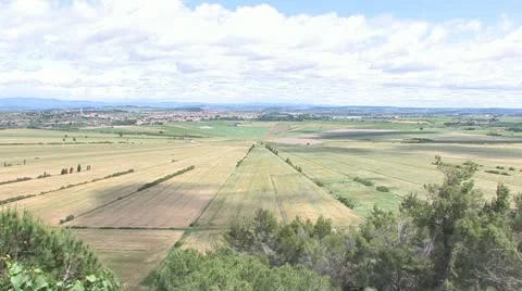 Mystic patterns, circles in fields in Southern France Stock-Footage 11909737