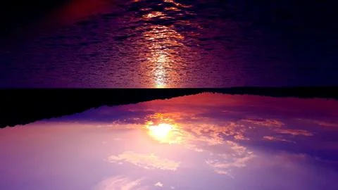 Mystic sunset Stock Photos