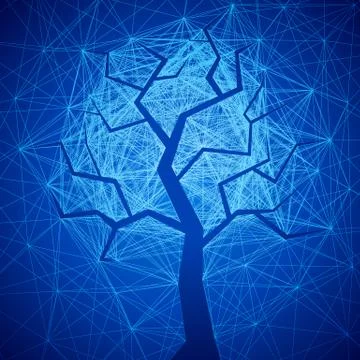 Mystic tree Illustrazione stock