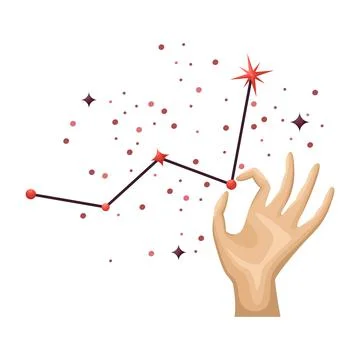 Mystical astrological vector illustration. Magic symbols. Zodiac. Astronomy. Stock Illustration