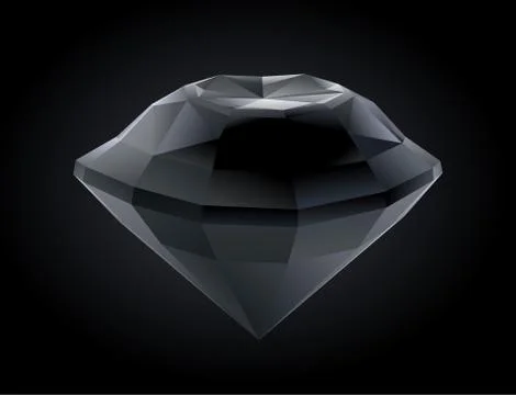 Mystical black diamond Stock Illustration