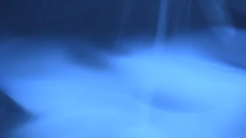 Mystical Blue Smoke in Dark Environment Stock Footage 335274249