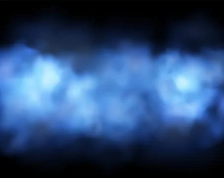 Mystical blue smoke. Vector background illustration Stock Illustration