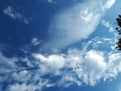 Mystical clouds in the sky Stock Photos