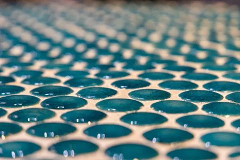 The Mystical Dance of Dots on Glazed Table Stock Photos