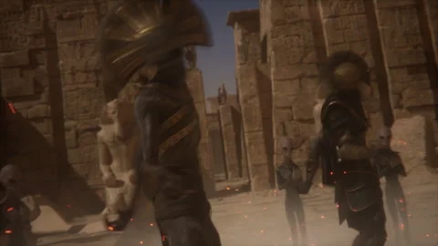 Mystical Dance of Revived Mummies Stock Footage 293398359