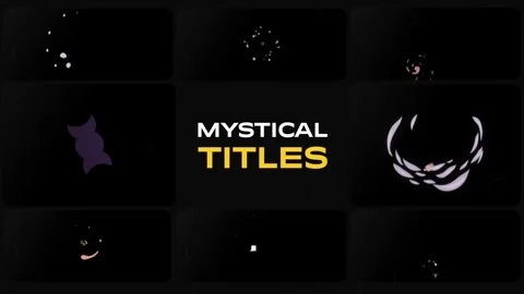 Mystical Elements Titles for After Effects Stock After Effects