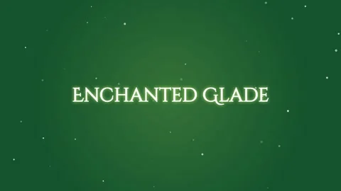 Mystical enchanted glade forest background with ethereal sparkling light Stock Footage 337501306