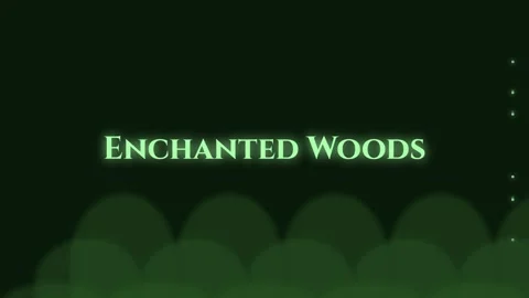 Mystical Enchanted Woods Background Animation for Fantasy Cinematic Video Stock Footage 337501315