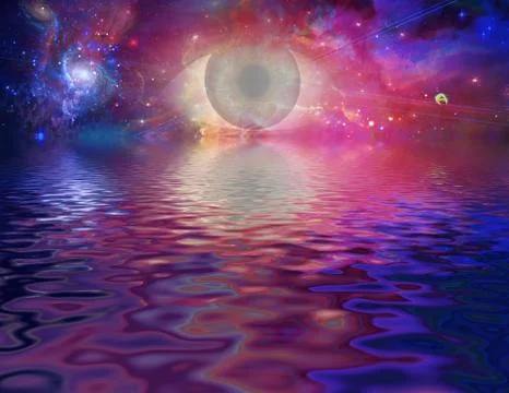 Mystical Eye Stock Illustration