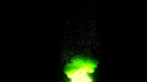 Mystical Fel Green Flames - 13 Stock Footage