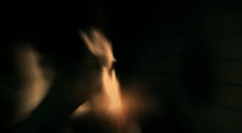 Mystical fireplace Stock Footage 21512363