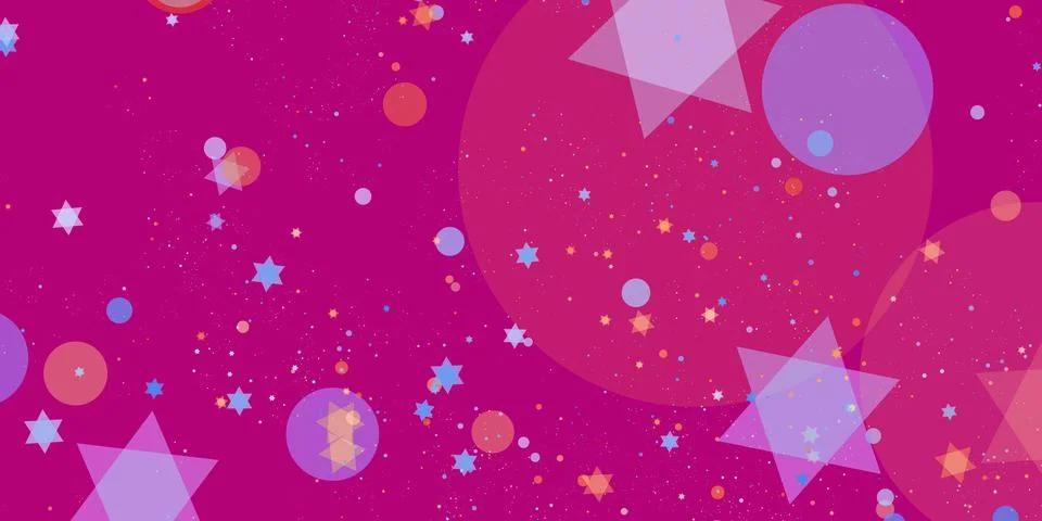 Mystical Geometric Pattern Abstract Night Background Stock Illustration