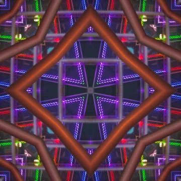 Mystical geometric pattern of, mandala, design detail, patchwork element. Sur Stock Photos