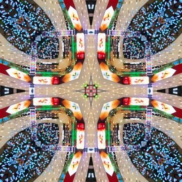 Mystical geometric pattern of, mandala, design detail, patchwork element. Sur Stock Photos