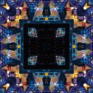 Mystical geometric pattern of, mandala, design detail, patchwork element. Sur Stock Photos