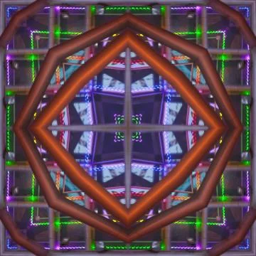 Mystical geometric pattern of, mandala, design detail, patchwork element. Sur Foto stock
