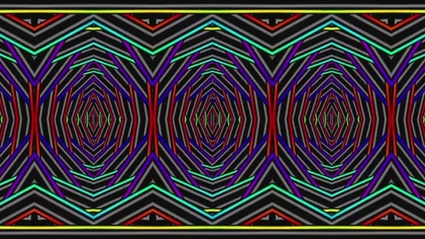 Mystical Geometric Pattern in Vibrant Colors Vidéo 333422393