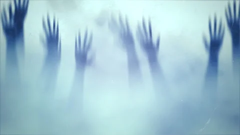 Mystical hands of people, please help me Stock Footage 165165318