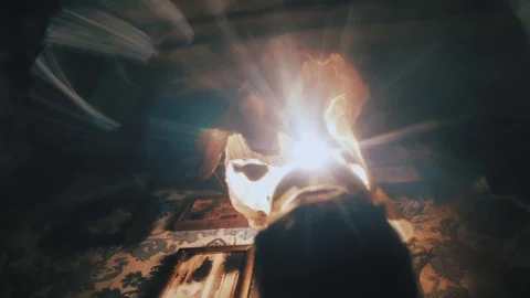 Mystical interior. quest Stock Footage 99585710