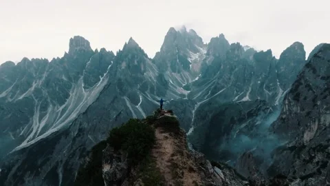 Mystical Mountain Landscape In Dolomites Stock Footage 247889582