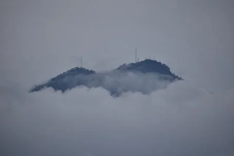 Mystical Mountain View 库存照片