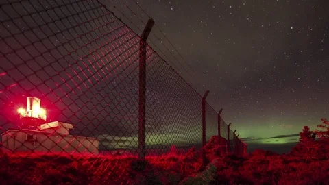 Mystical Norhern Lights Stock Footage 87766100