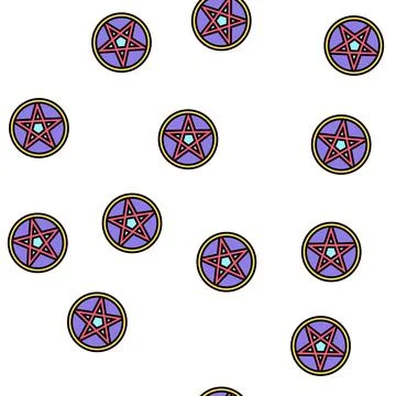 Mystical ornament vector seamless pattern イラスト素材